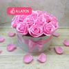 Kép 1/3 - Illatos rózsabox pink - 18 szálas